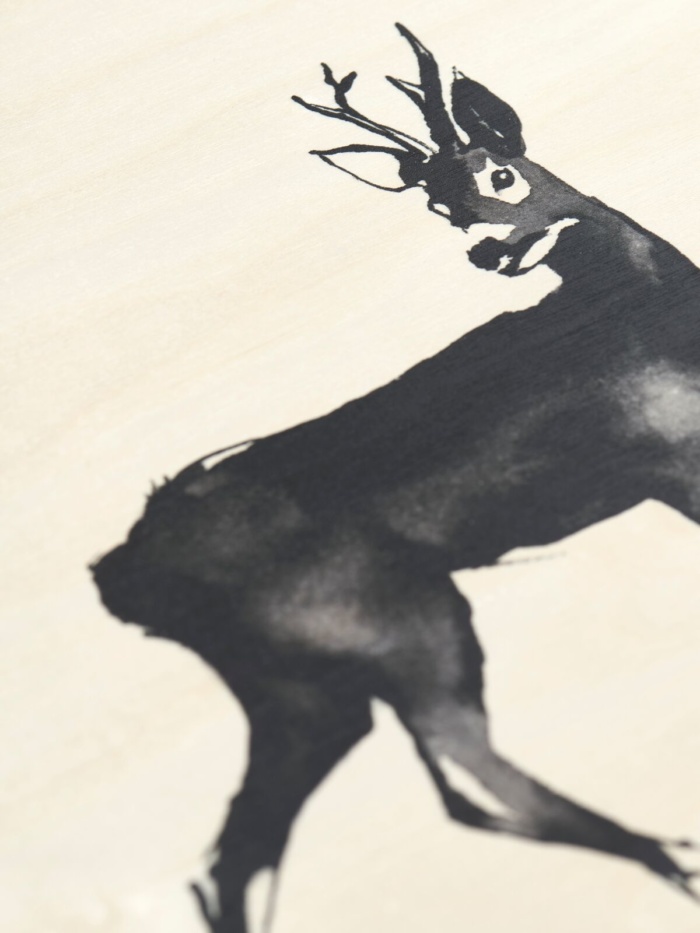 Deer wooden wall art