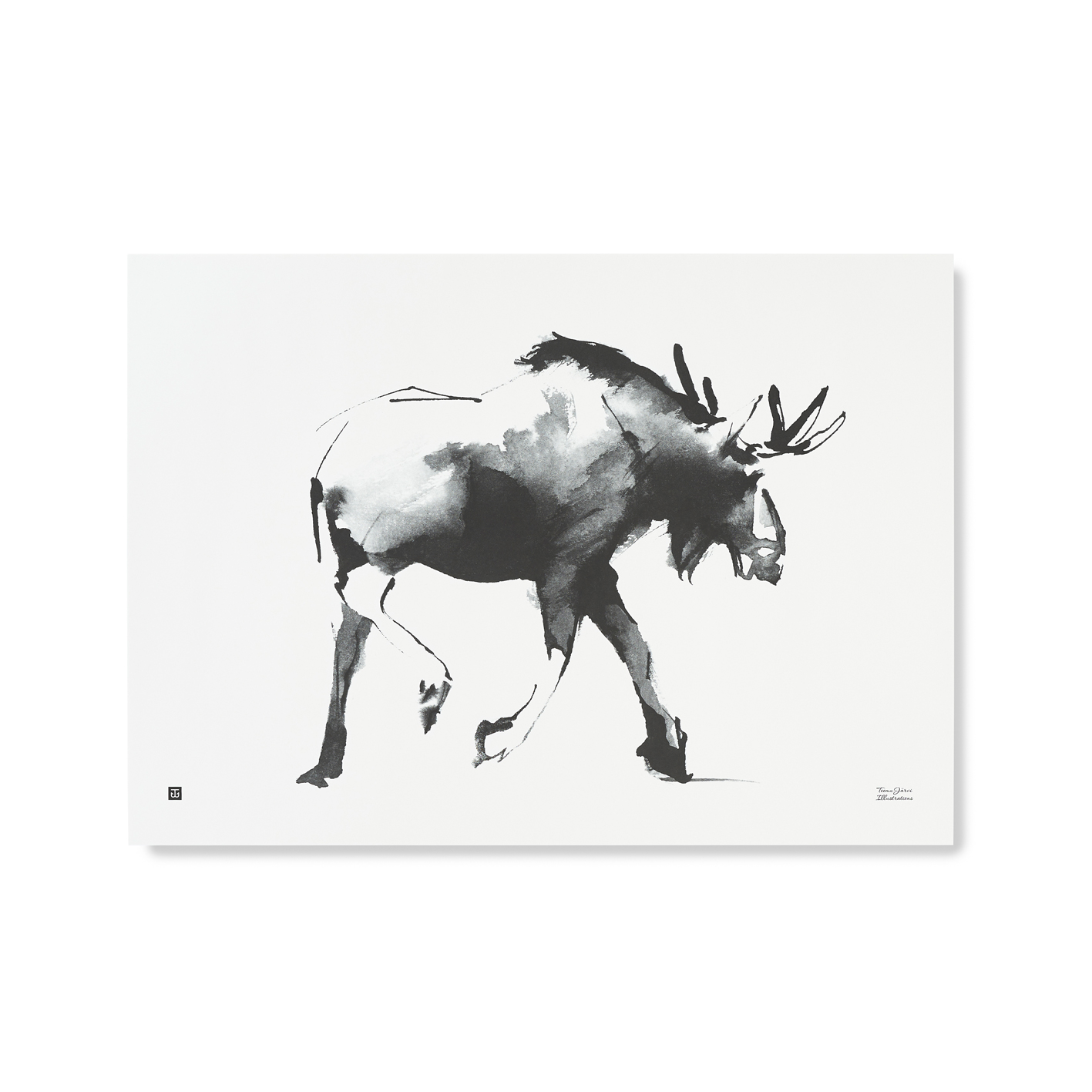Elk art print