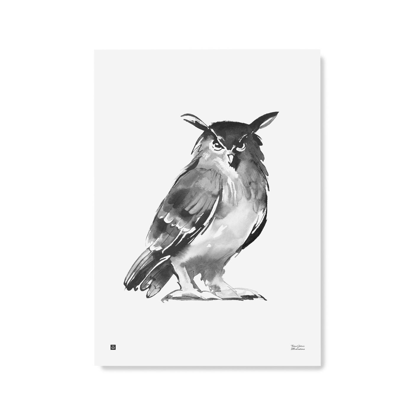 Owl art print