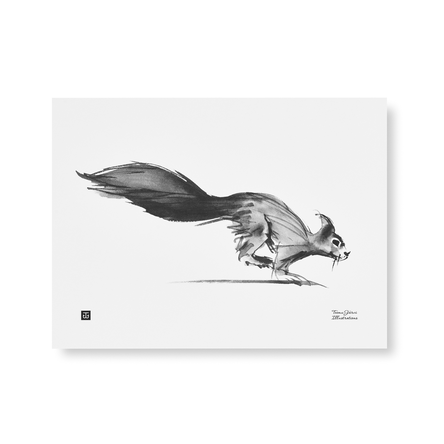 Squirrel art print