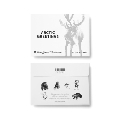 arctic greetings greeting card