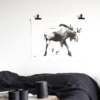 Black & white Elk poster