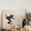 Frog plywood art