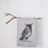 Owl woven home textile