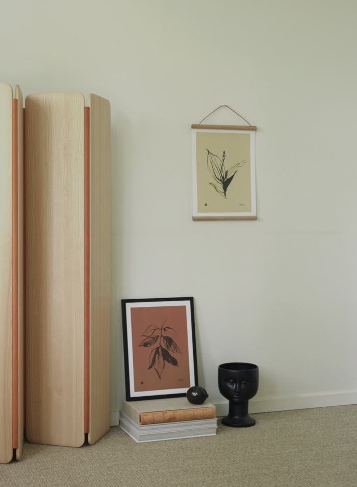 Sand Lily of the valley & Autumn colored Ash art with wooden frames
