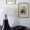 Fox tales art print on a wooden frame