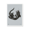 Water blue Otter wall decor