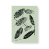 Mint colored pondweed paper mini poster