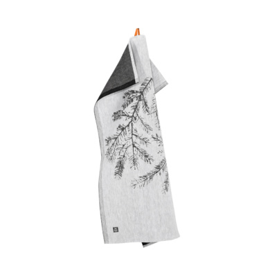 Spruce branch tea towel