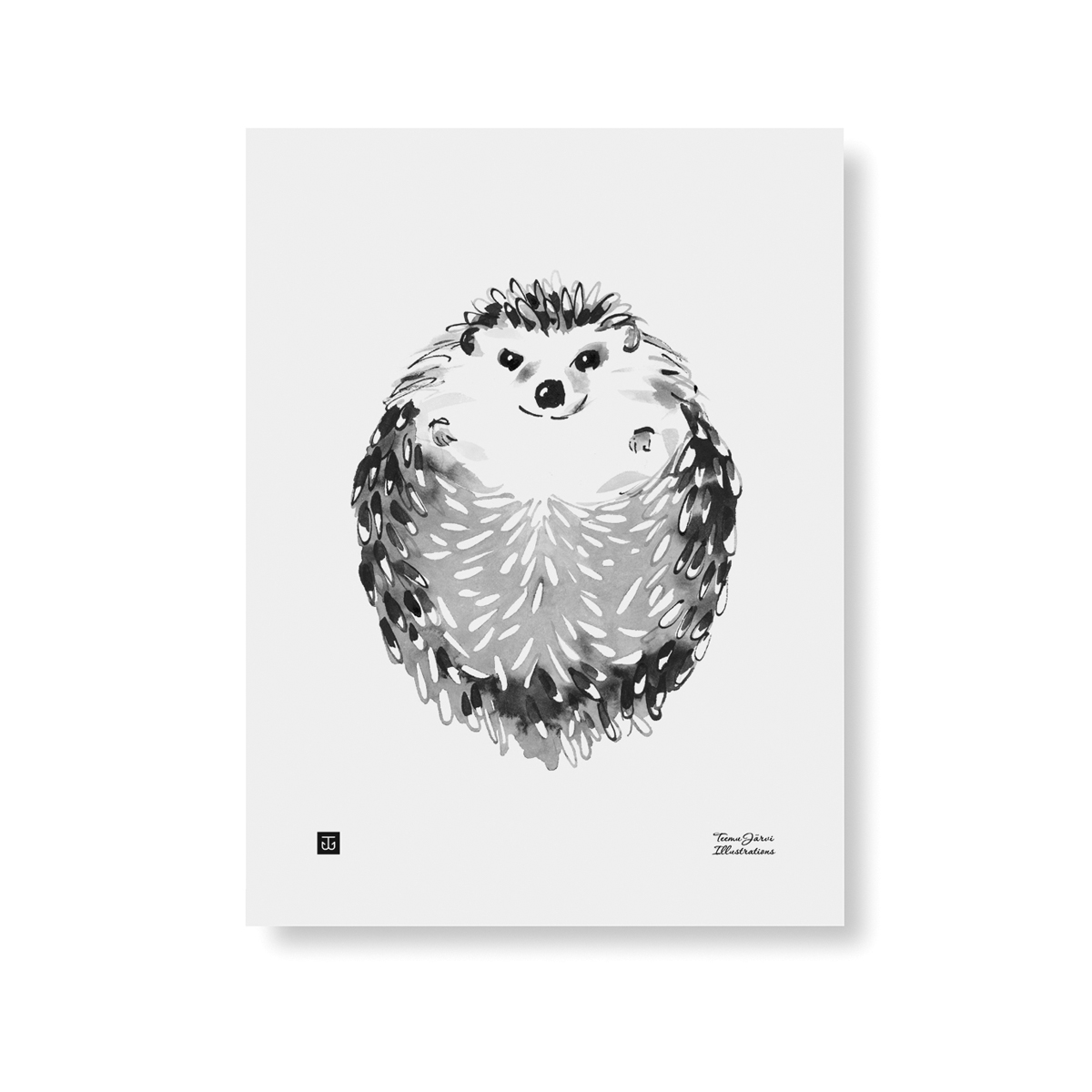 Hedgehog art print