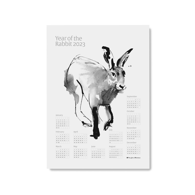 Year of the Rabbit 2023 calendar