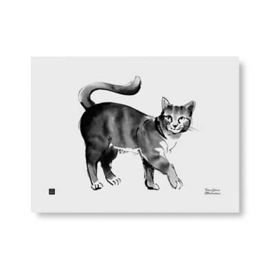 Cat art print