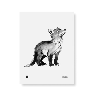 Fox cub art print