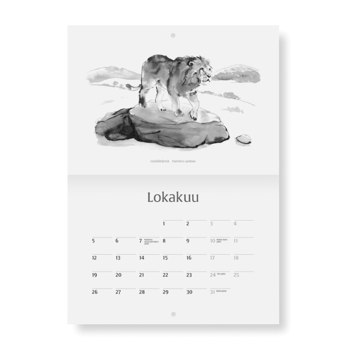 Jääkauden jättiläiset 2026 calendar