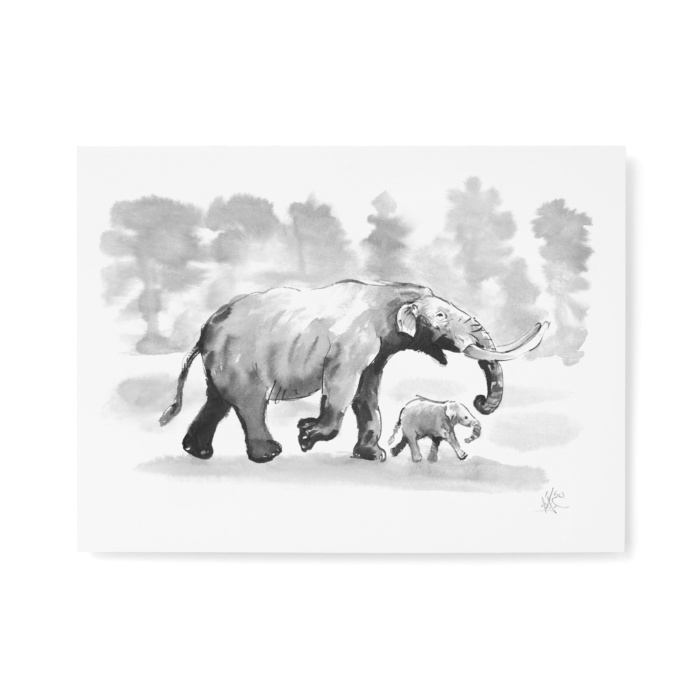 Mastodon fine art print