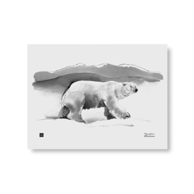 Polar bear art print