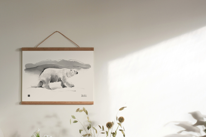 Polar bear art print