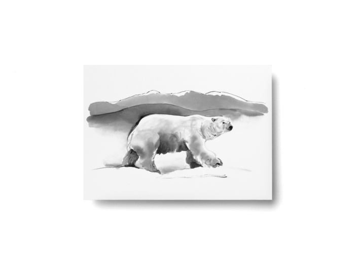 Polar bear postcard