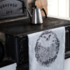 Hedgehog tea towel
