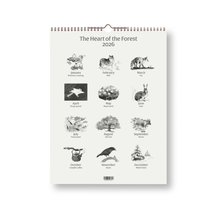 The Heart of the Forest calendar 2026
