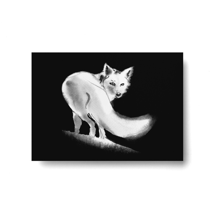 Fire fox postcard