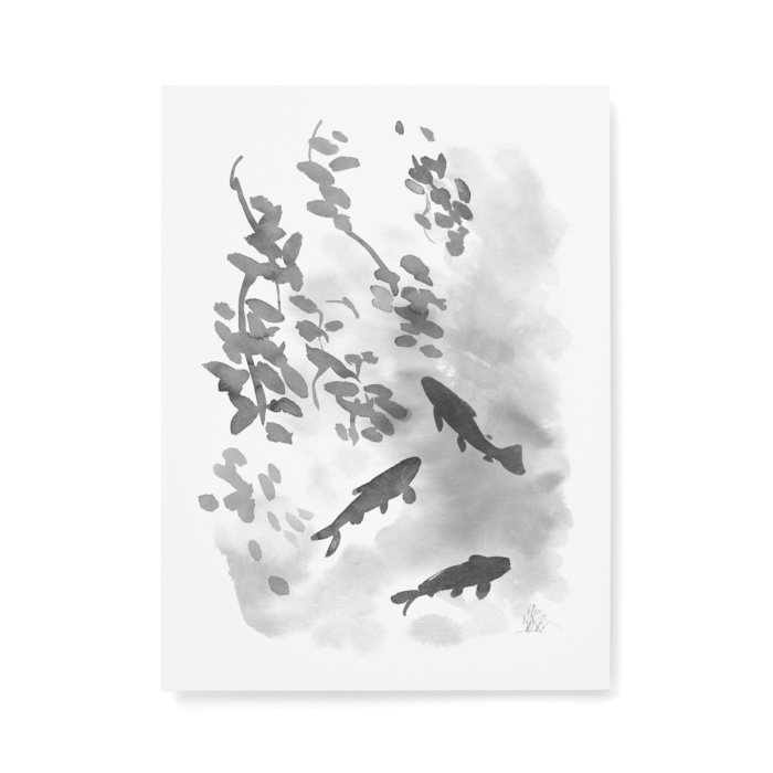 Forest pond fine art print