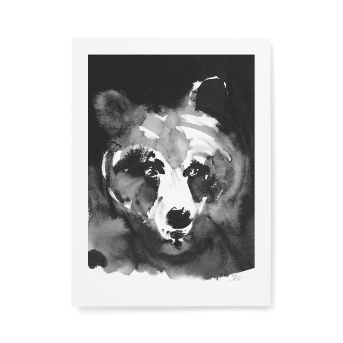 Mysterious bear fine art print