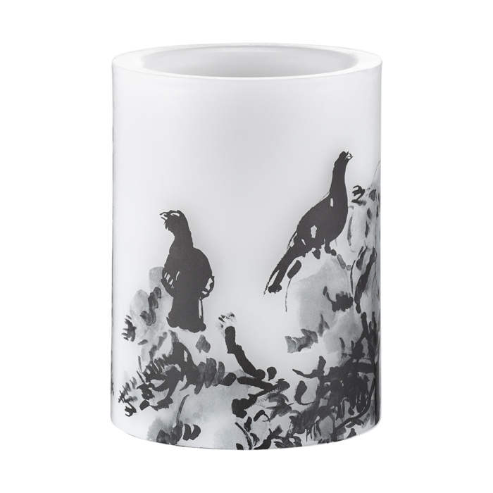 Winter capercaillie candle