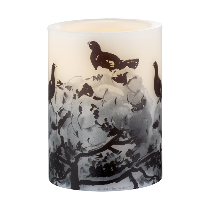 Winter capercaillie candle