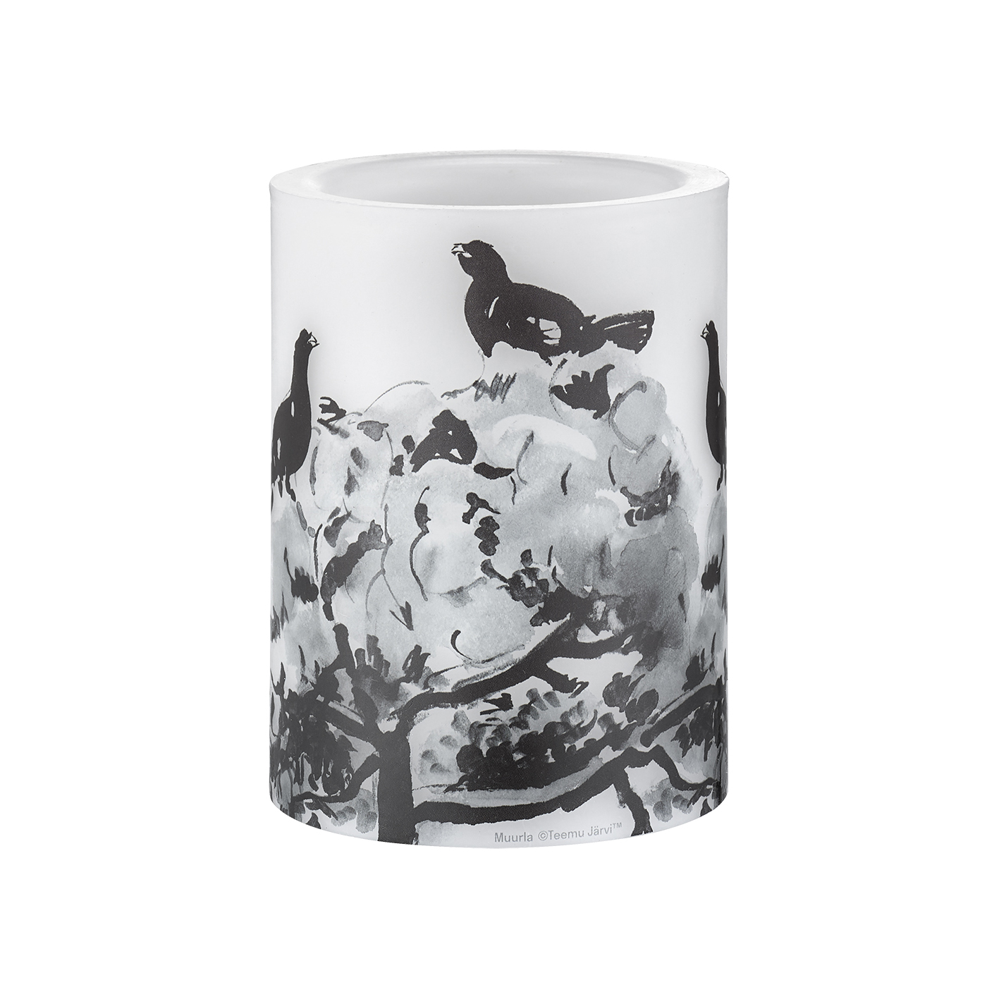 Winter capercaillie candle