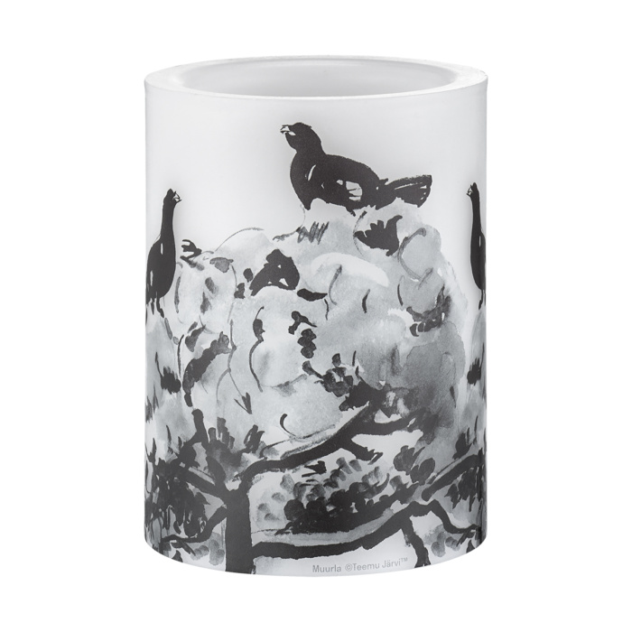 Winter capercaillie candle