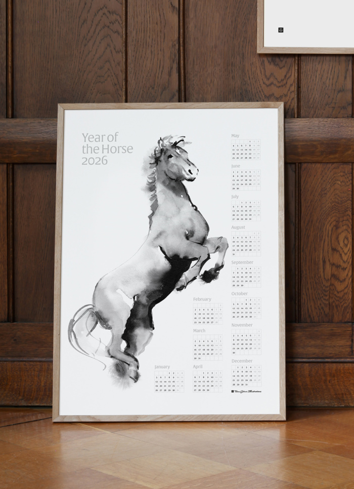 Year of the Horse – art calendar for 2026