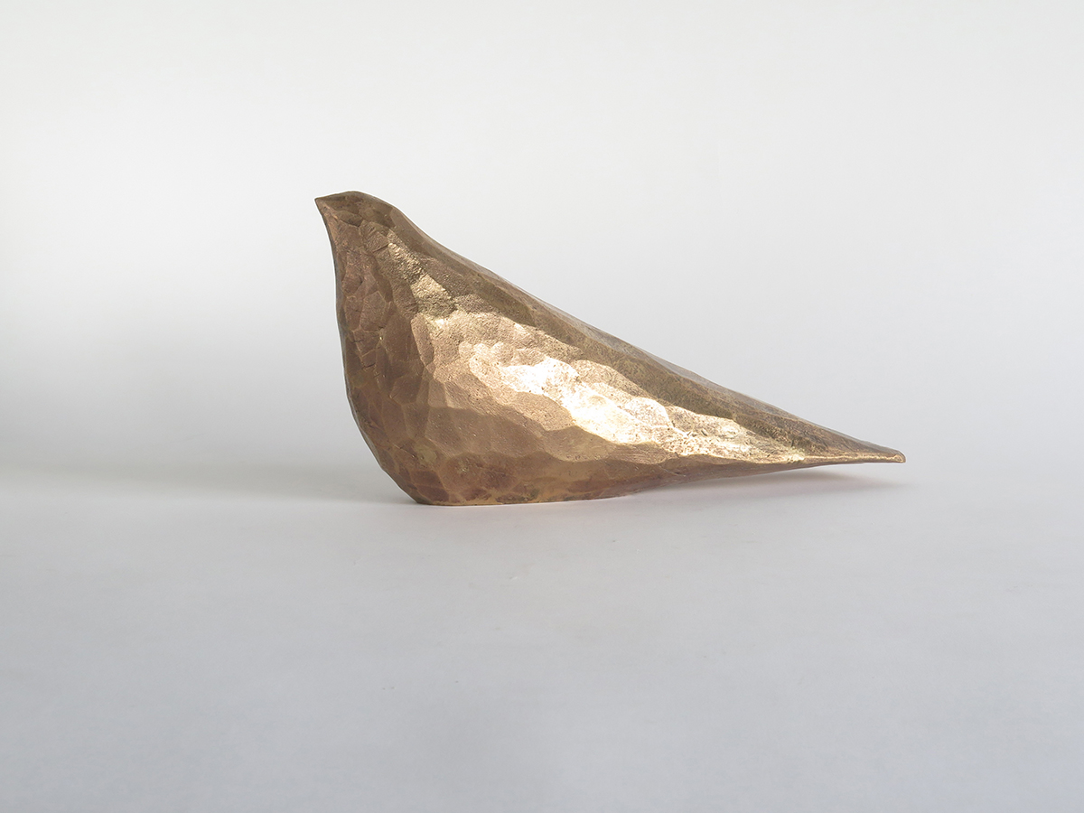Spirit bird, large - bronze, polished
