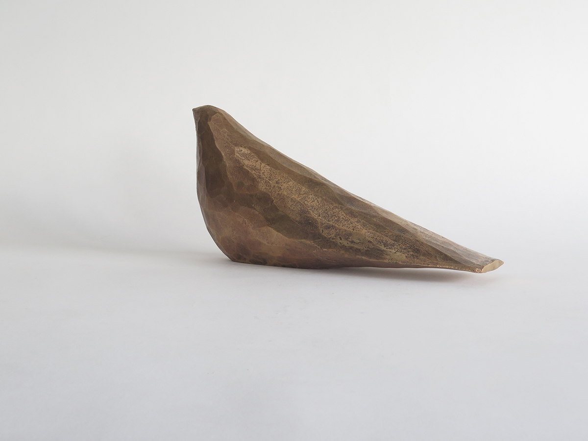 Spirit bird, large - bronze, polished