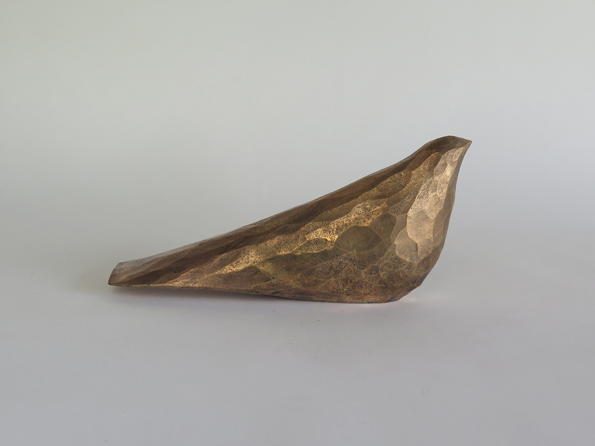 Spirit bird, large - bronze, polished
